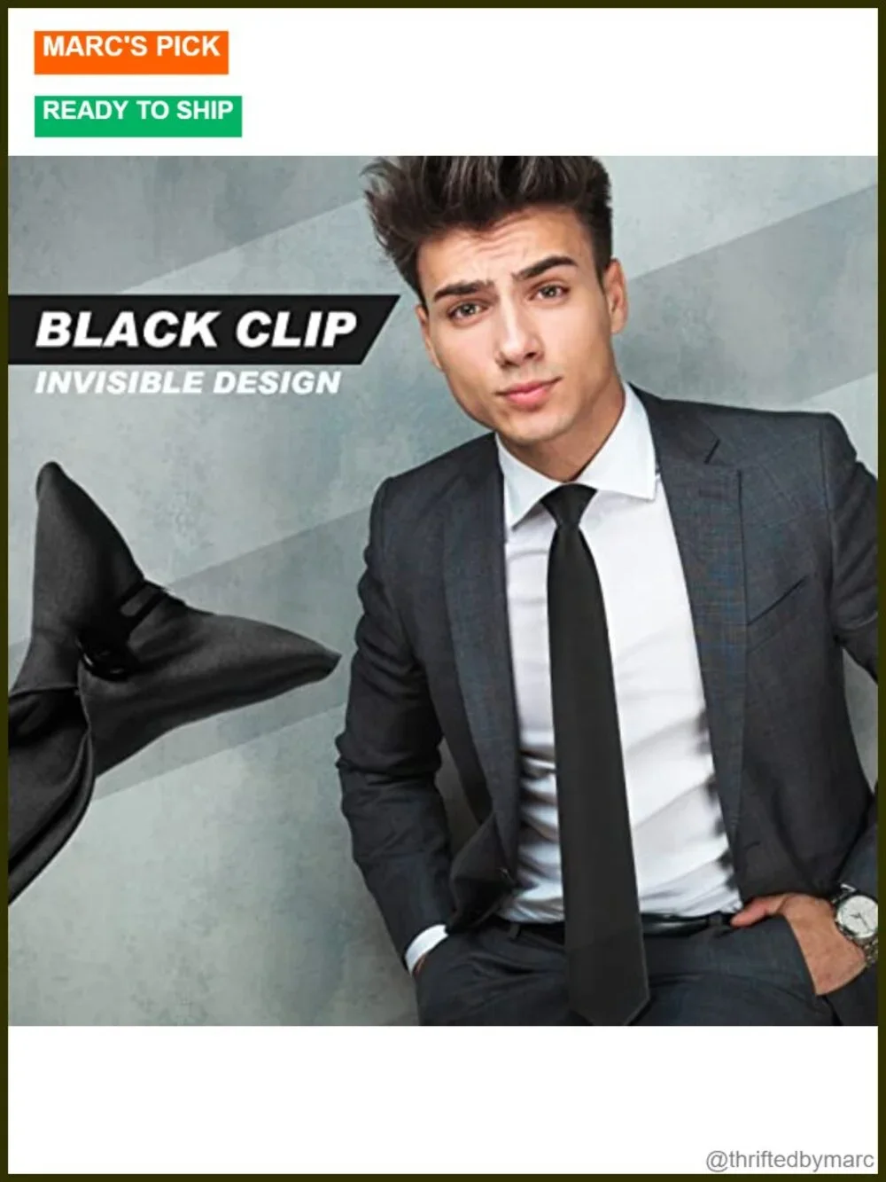 20 Clip on Ties Men Solid Color Pretied Polyester Satin Uniform Neckties Office